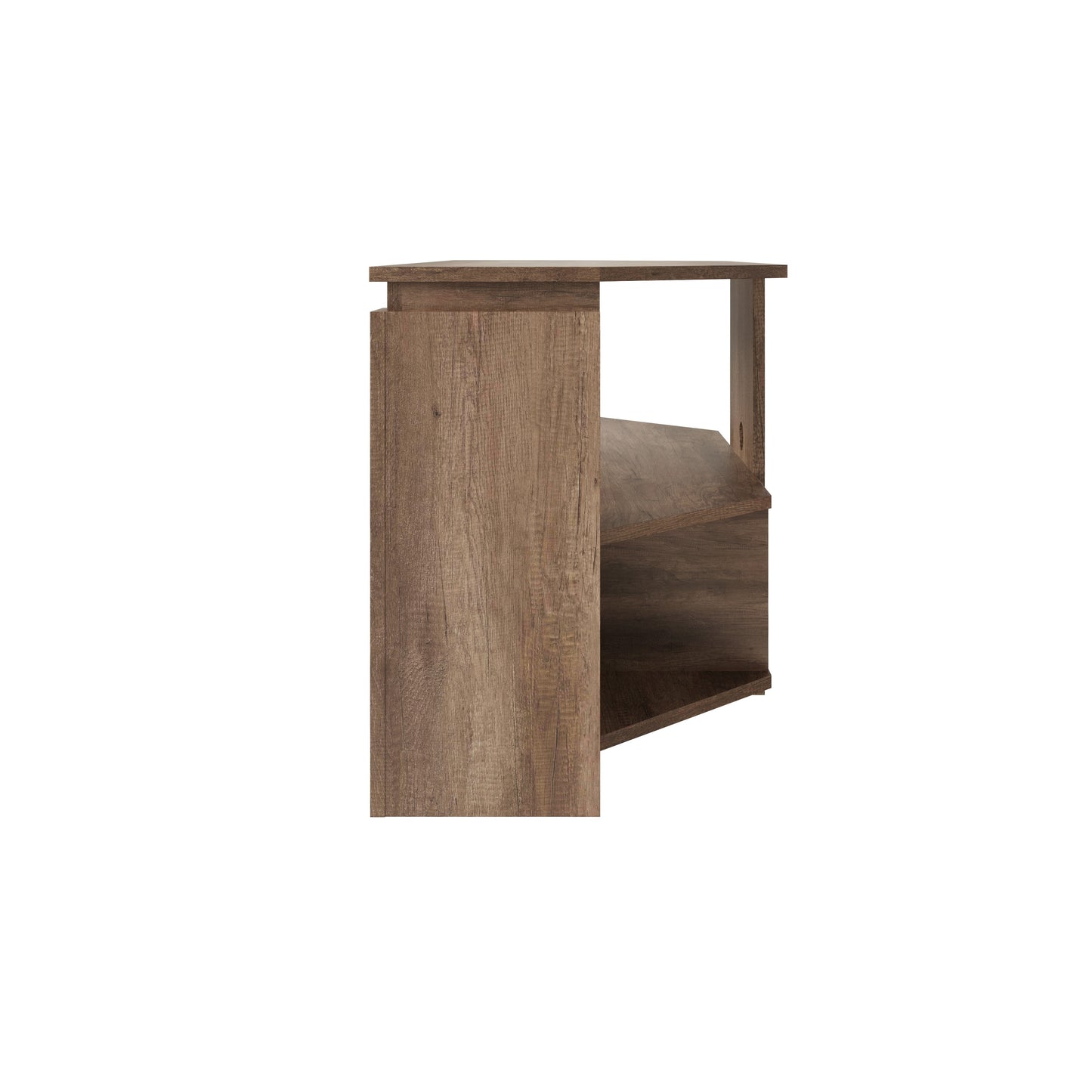 Canyon Corner Corner TV Unit Grey Oak 1 Shelf 1 Drawer