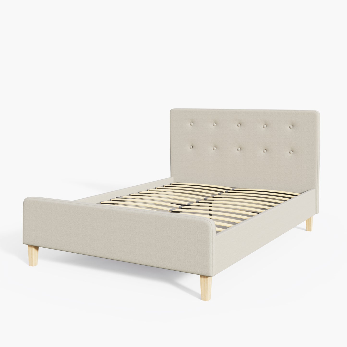 Ashbourne Double Bed Natural 5 x 7ft