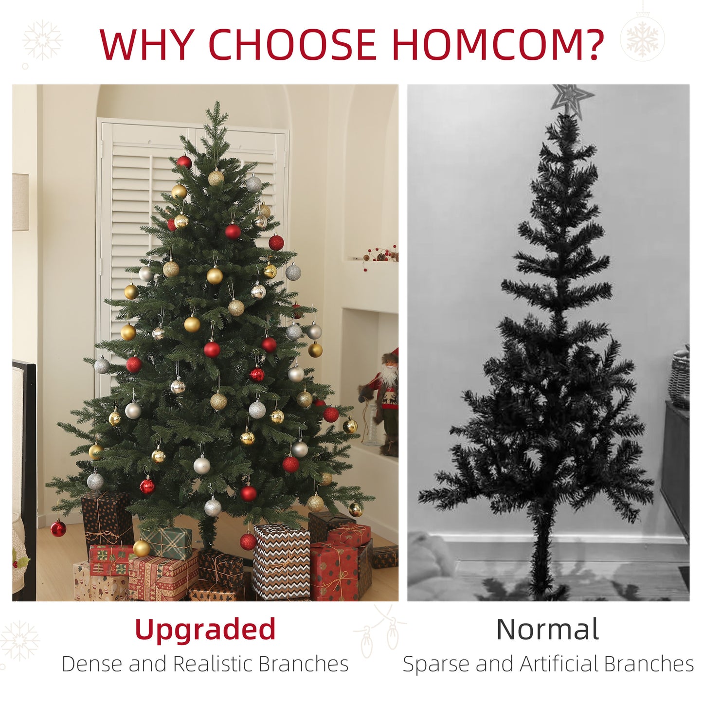 6ft Christmas Tree Artificial - Dark Green  1696 Tips