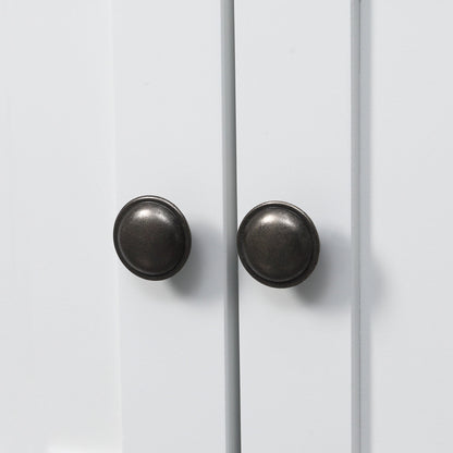 kleankin Pedestal Under Sink Cabinet with Double Doors