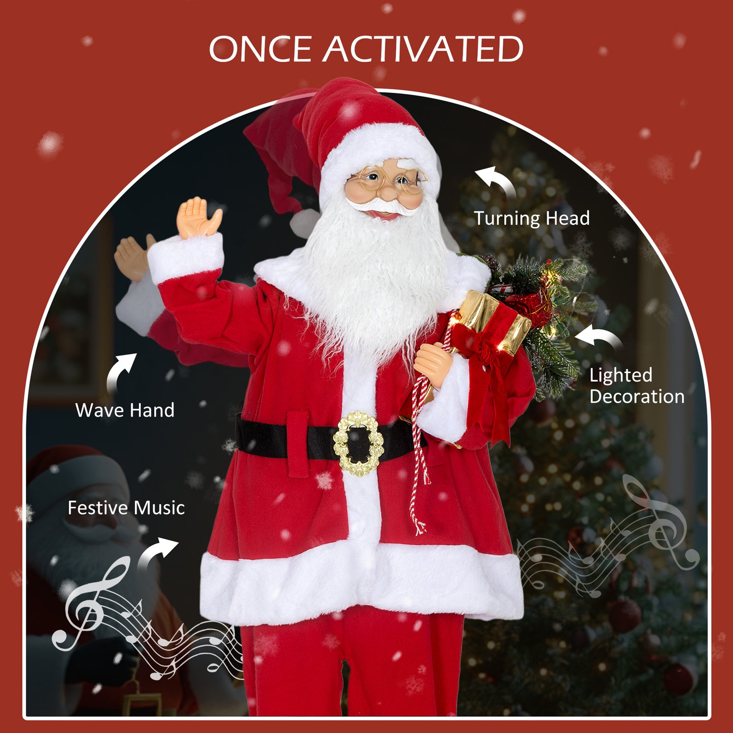 Santa Christmas Decoration - 120cm