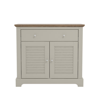 Salcombe Sideboard Light Grey 2 Doors 2 Shelves 1 Drawer