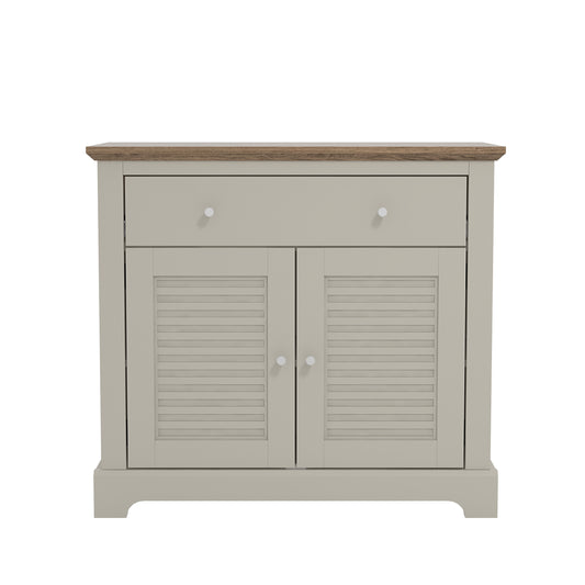 Salcombe Sideboard Light Grey 2 Doors 2 Shelves 1 Drawer