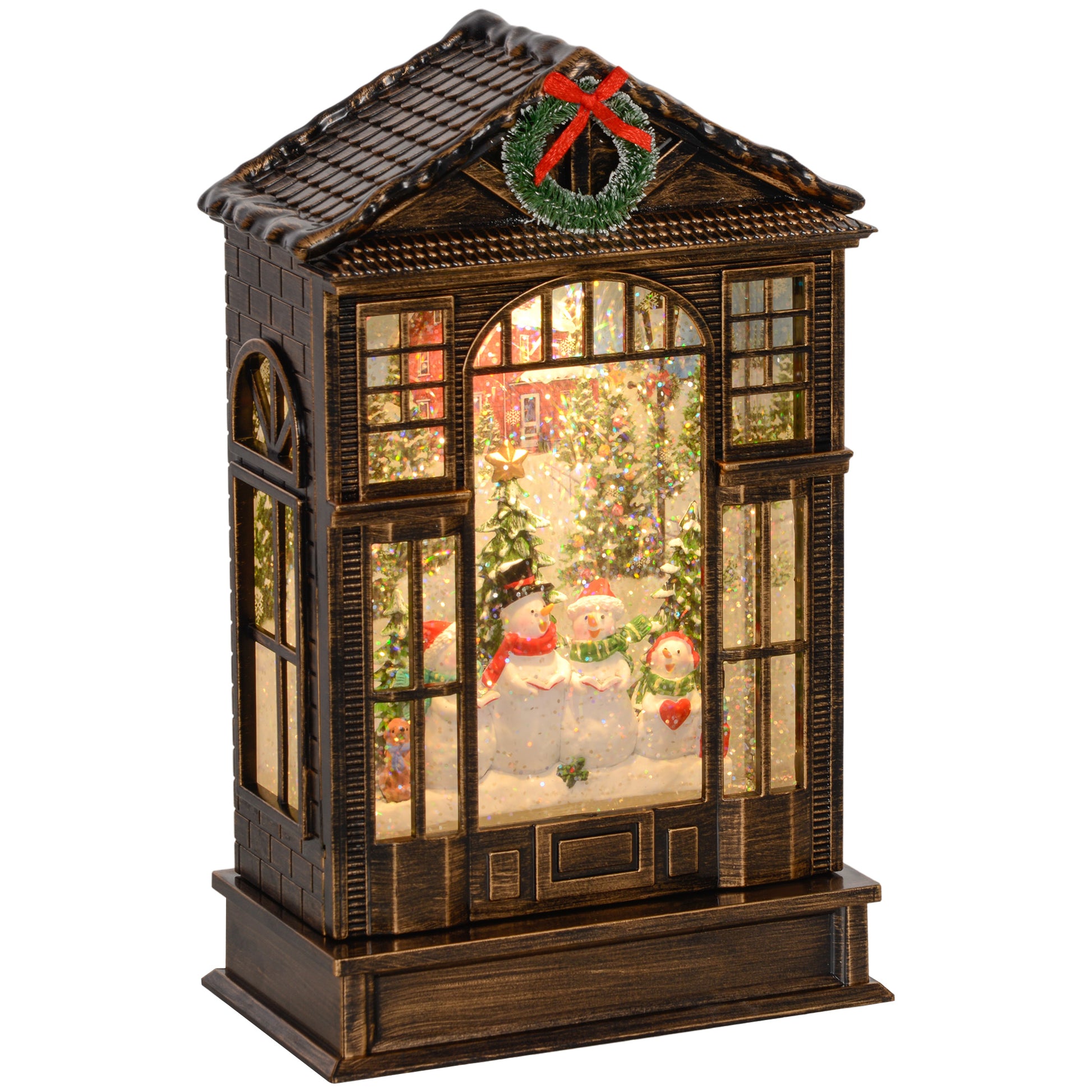 Christmas Ornament Snow Globe Warm White Indoor LED - 25cm Primary Image