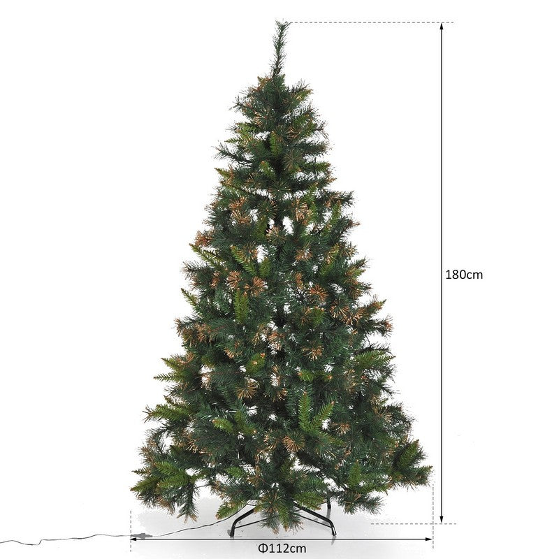 6 Foot Pre-Lit Artificial Christmas Tree