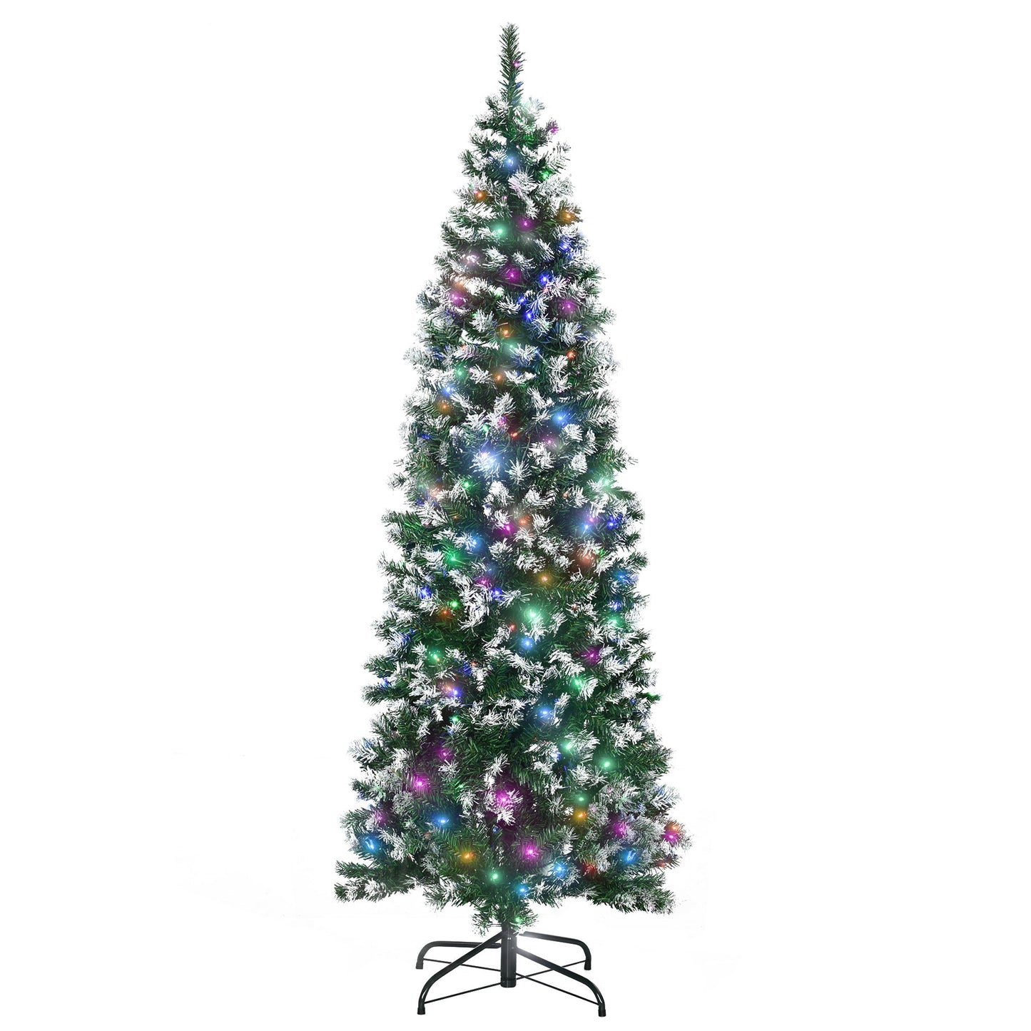 6 Foot Tall Prelit Pencil Slim Artificial Christmas Tree with Realistic Branches Primary Image