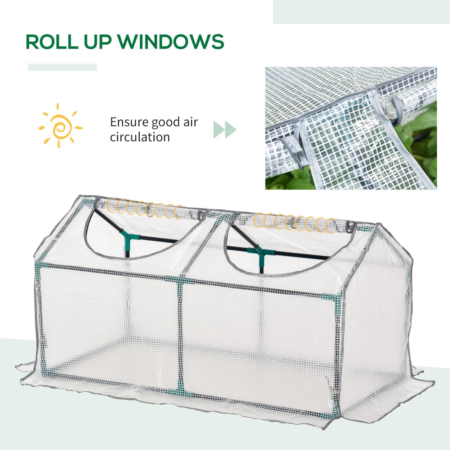 Mini Greenhouse With 2 Windows