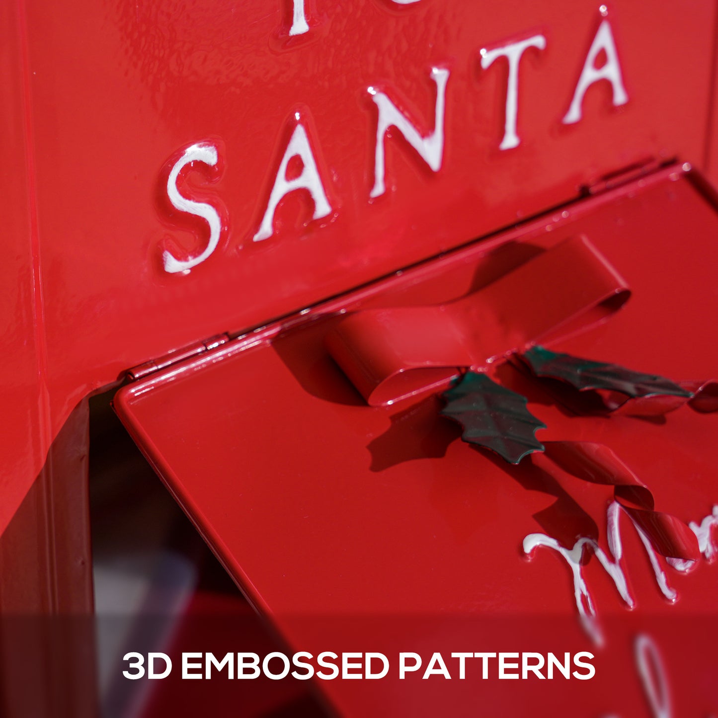 Postbox Christmas Decoration Red - 47cm