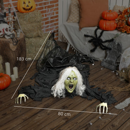 Animated Crawling Zombie Halloween Decoration - 183cm