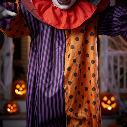 Animated Scary Clown Halloween Decoration - 167cm