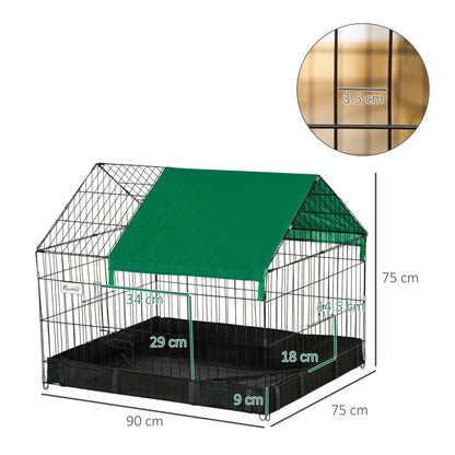 PawHut Guinea Pig Cage Small Animal Habitat Rabbit House