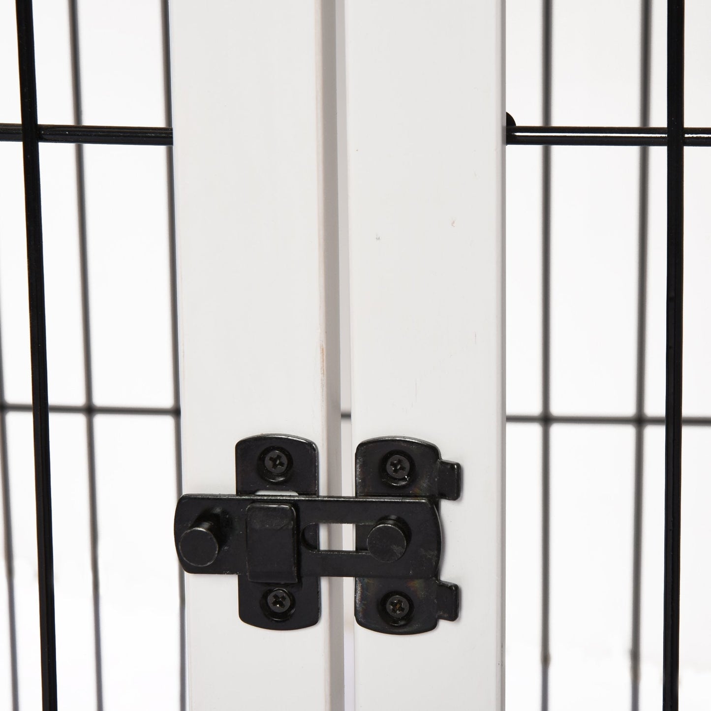 Pawhut Medium-Density Fibreboard 3-Door Small Indoor Pet Cage White