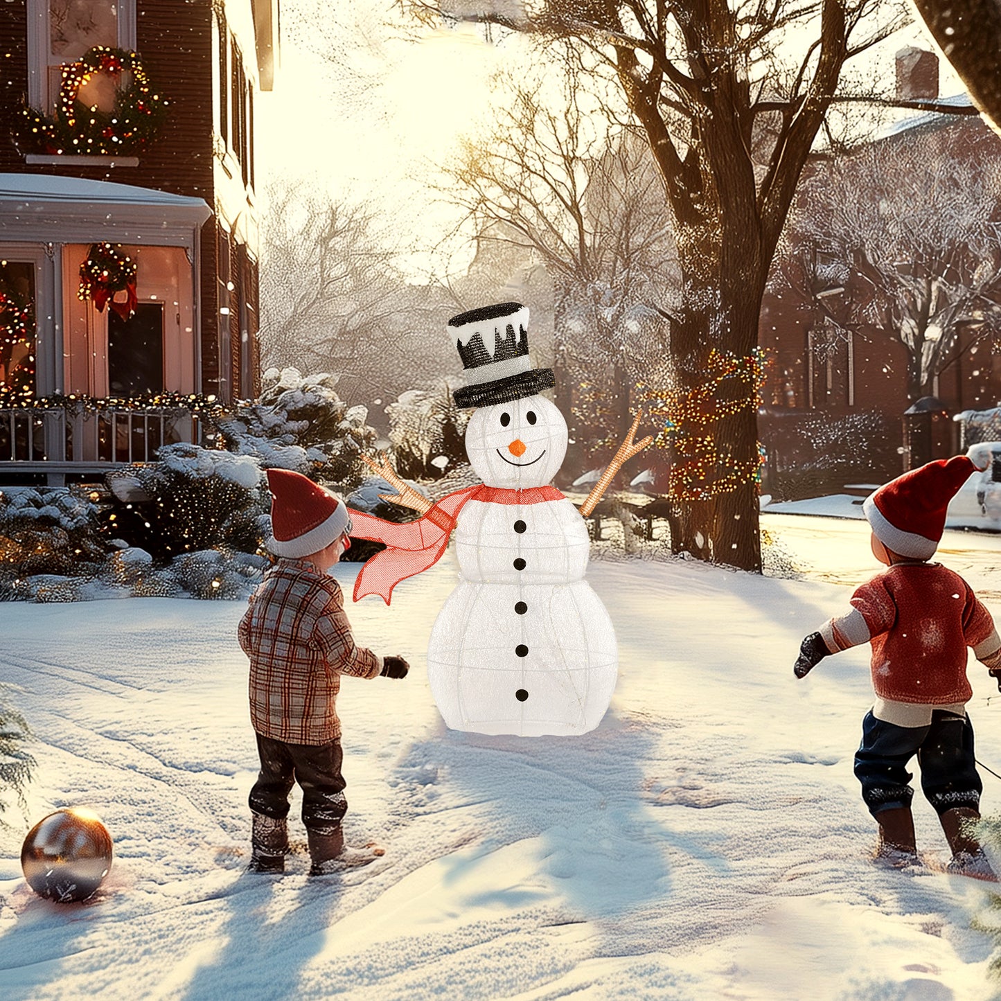Christmas Feature Light Warm White Outdoor 78 LED - 90cm