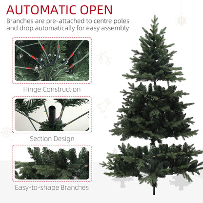 6ft Christmas Tree Artificial - Dark Green  1696 Tips