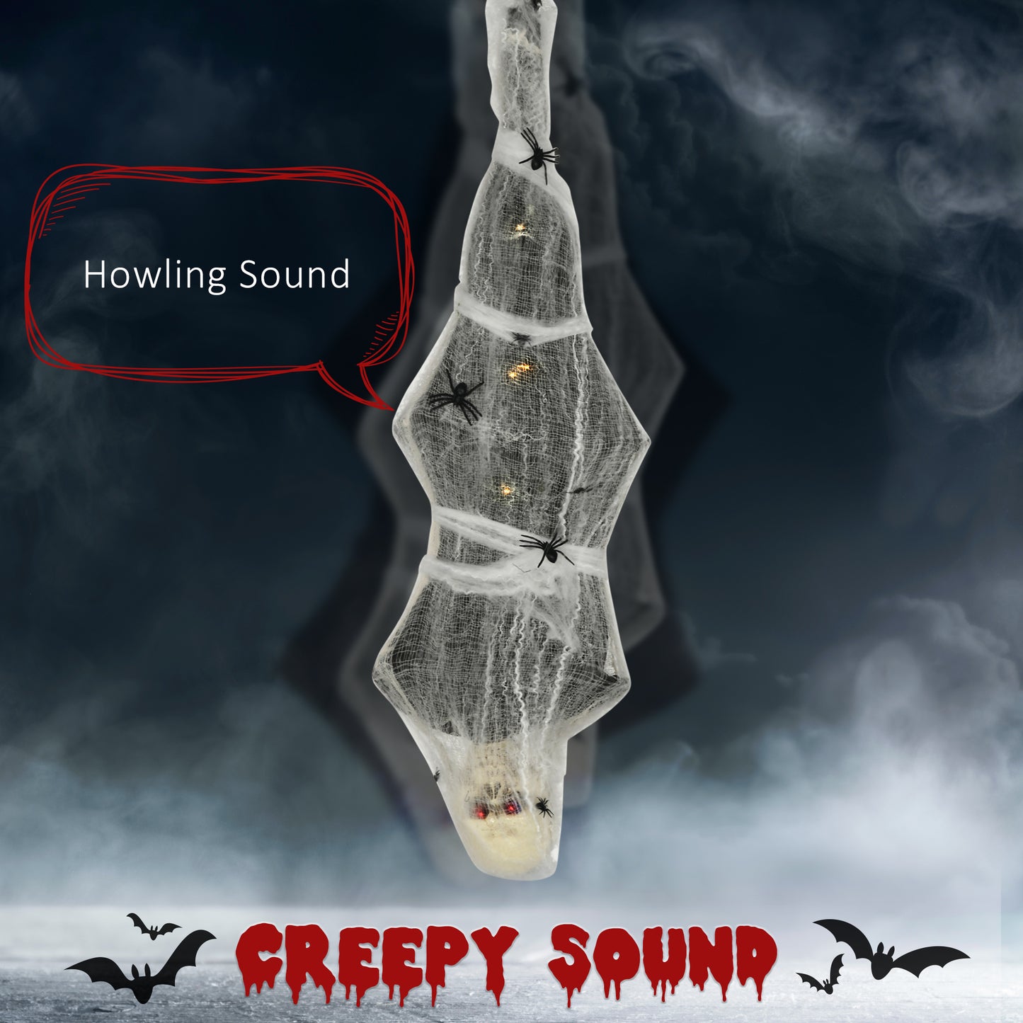 Animated Skeleton Halloween Decoration - 142cm