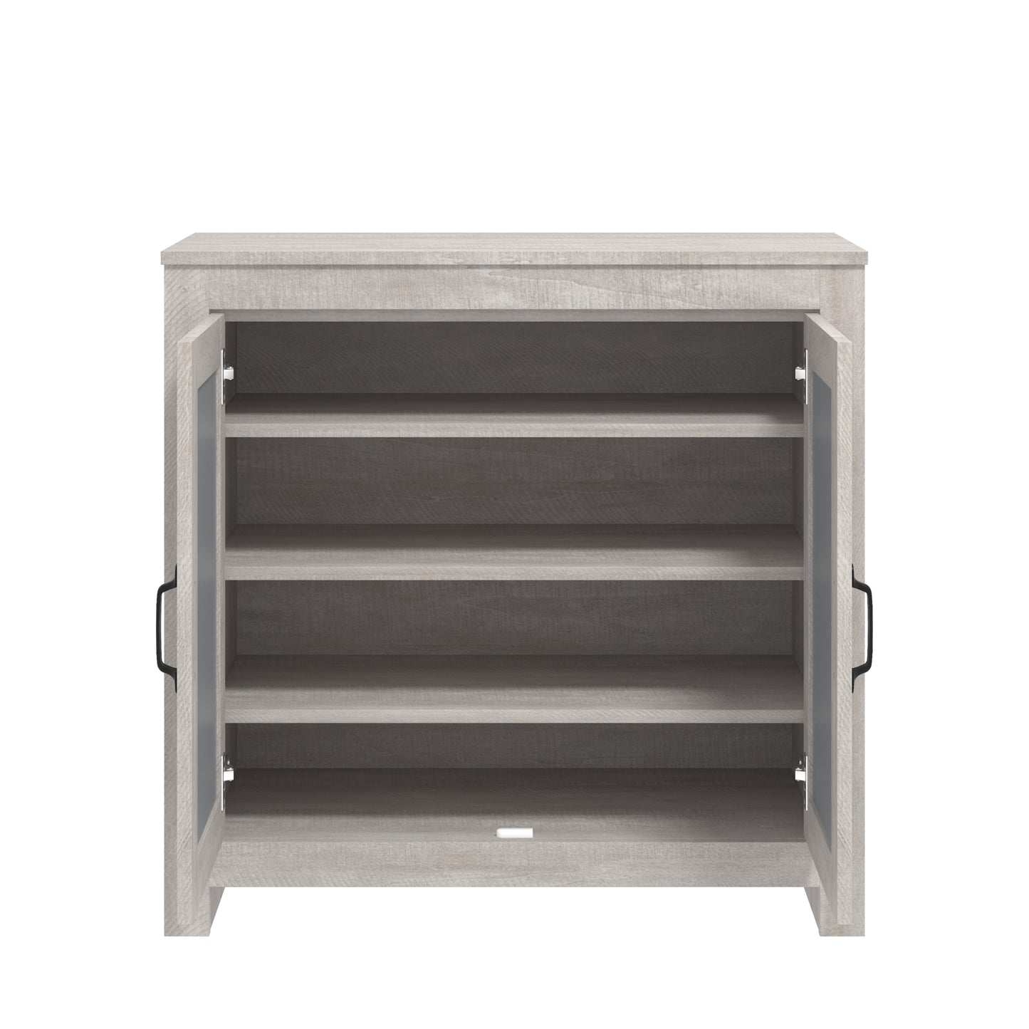 Tiverton Shoe Storage Light Grey 2 Doors 4 Shelves