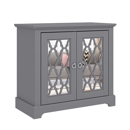 Honition Sideboard Grey 2 Doors 2 Shelves