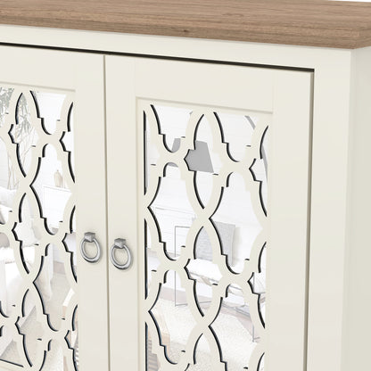 Honition Sideboard Ivory 2 Doors 2 Shelves