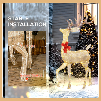 3 Piece Christmas Feature Light Multifunction Warm White Outdoor LED