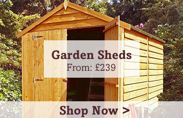 Garden Shed Sale. From £239. Shop Now 