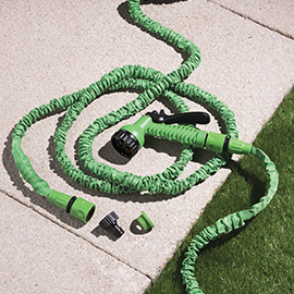 Garden watering, watering cans and hoses