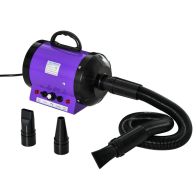 See more information about the Pawhut 2800W Dog Pet Grooming Hairdryer Heater With Three Nozzles - Purple