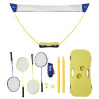 See more information about the Homcom Plastic Portable Badminton Net Blue/Yellow