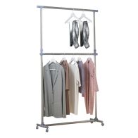 See more information about the Homcom Heavy Duty Clothes Hanger Garment Rail Hanging Display Stand Rack With Wheels Adjustable