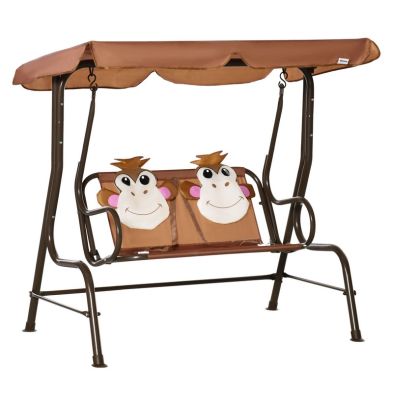 See more information about the Outsunny 2 Seater Kids Garden Swing Seat