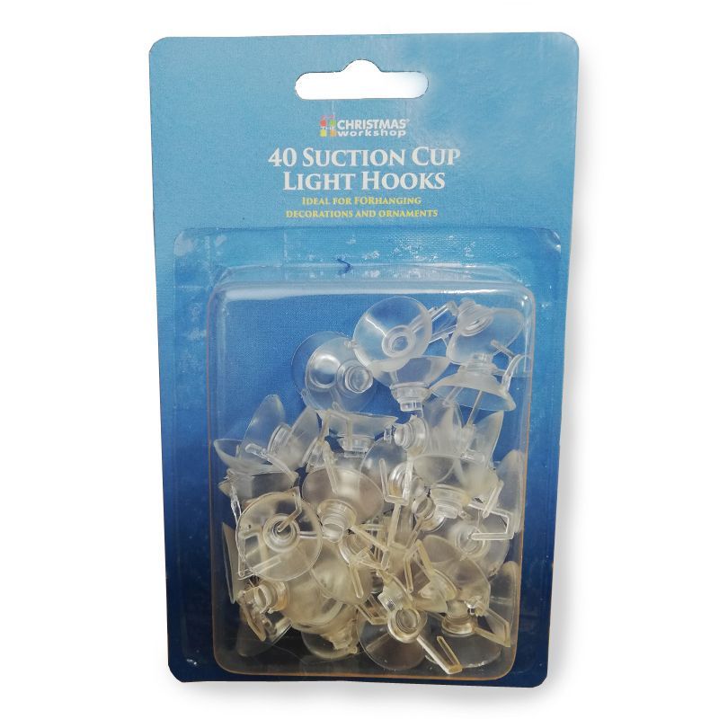 40 Suction Cup Light Hooks