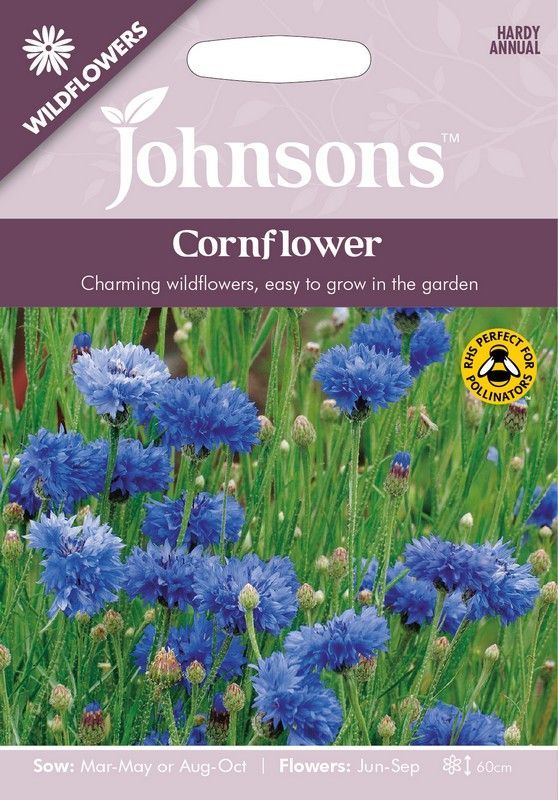 Johnsons Wild Flowers Cornflower Seeds