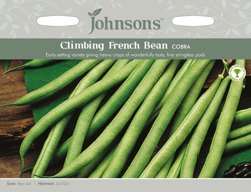 Johnsons Climbing Bean Cobra Seeds