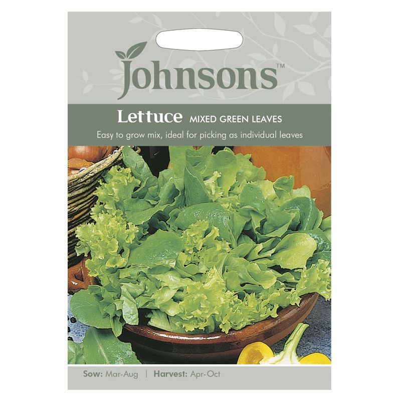 Johnsons Lettuce Mixed Green Leaves Seeds