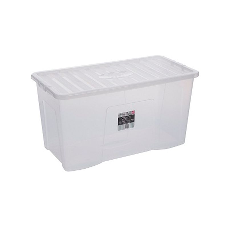 110L Strata Supa Nova Extra Large Plastic Storage Box Clear