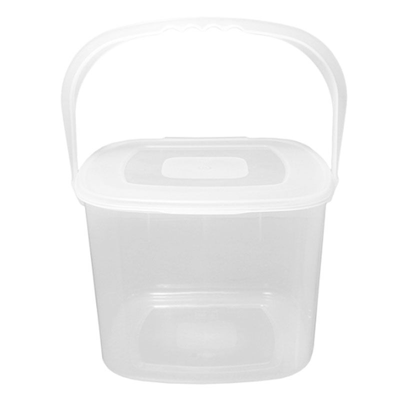 Plastic Food Container Square 6 Litres - Clear by Beaufort