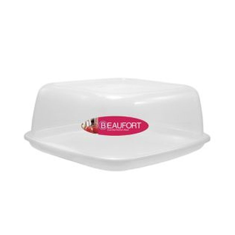 Plastic Food Container Square 12.6 Litres - Clear by Beaufort