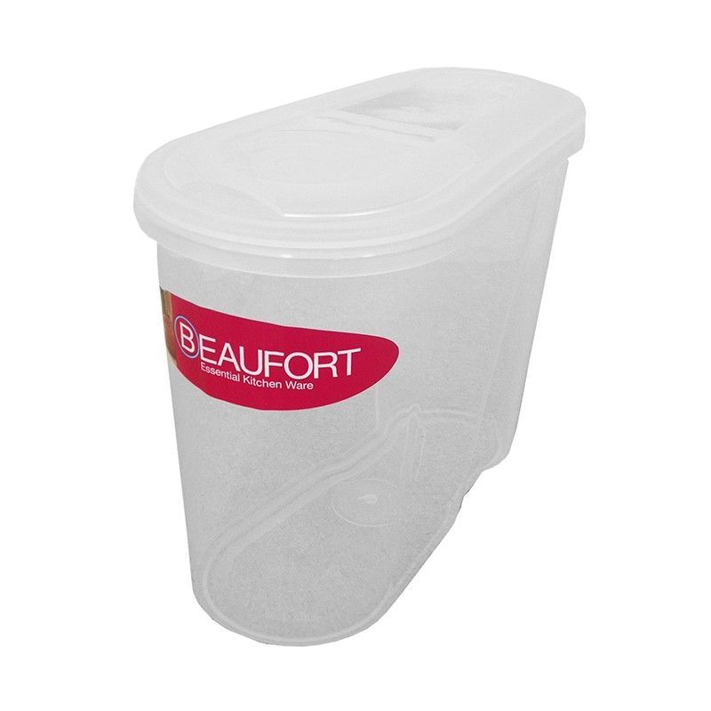 Plastic Food Container Rectangle 5 Litres - Clear by Beaufort