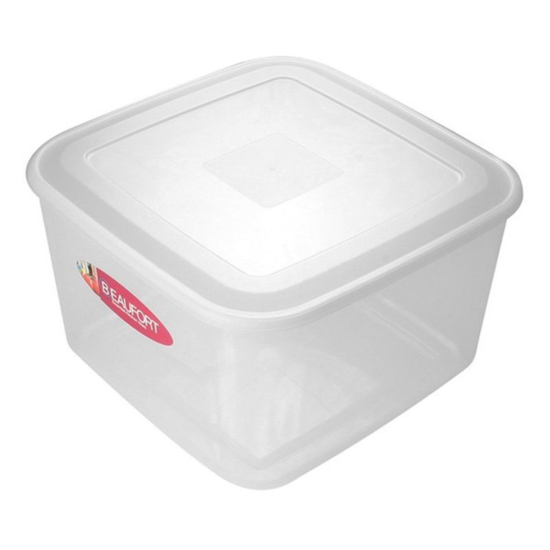 Plastic Food Container Square 13 Litres - Clear by Beaufort