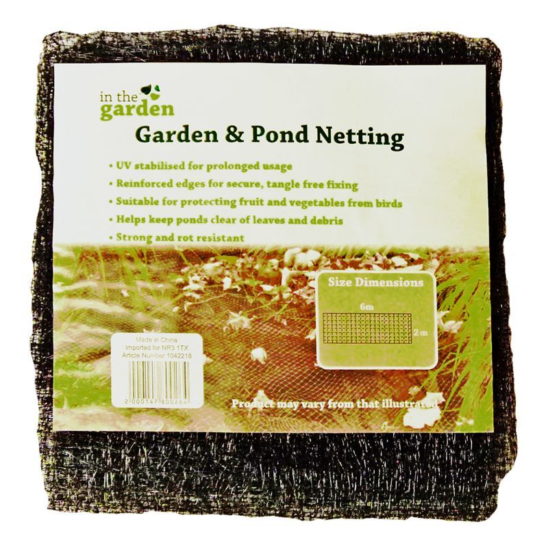 6m x 2m Garden & Pond Netting - Black