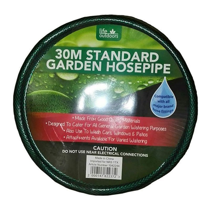 Garden Hosepipe 30 Metre - Green