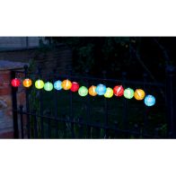 See more information about the Chinese Lantern Solar Garden String Lights Decoration 10 White LED - 4.7m by Smart Solar