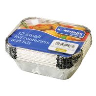 See more information about the Kingfisher Small Foil Containers With Lids (Pack 12)