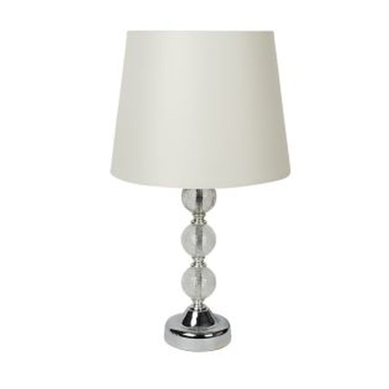 Glass Table Lamp - Cream