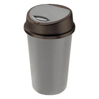 See more information about the Plastic Bin Touch Button Lid 45 Litres - Grey & Black by Moda