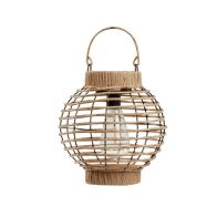 See more information about the Rattan Solar Garden Lantern 3 Warm White LED - 23.5cm by Smart Solar