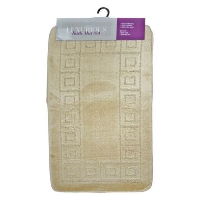 See more information about the 2 Piece Luxurious Bath Mat Set Green