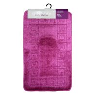 See more information about the 2 Piece Luxurious Bath Mat Set Pink