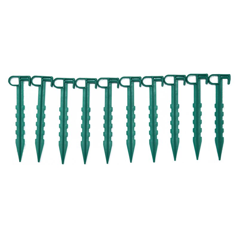 Growing Patch10 Pack 14cm Green Plastic Garden Pegs