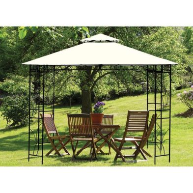 See more information about the Merion Garden Replacement Gazebo Cover by Croft - 3 x 3M Beige