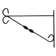 See more information about the Hanging Basket Wall Bracket 11 inch Black